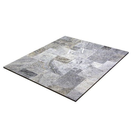 WOHNRAUSCH Terrassenplatten Mudra Travertin in Grau/Beige/Braun mit Römischem Verband für Garten, Terrasse und Balkon - Bild 2