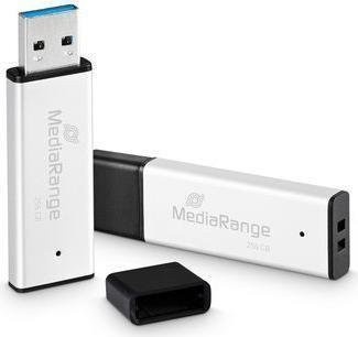 MediaRange MR1903 USB-Stick 256 GB USB Typ-A 3.0 in Schwarz-Silber - Bild 1