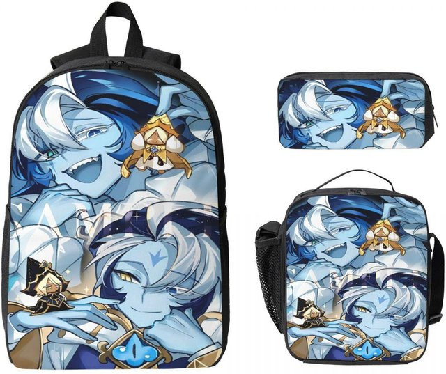 Cookie Run Kingdom Schulset mit Rucksack, Brotdose und Federmäppchen für Kinder von Fancy Style Studio in Multicolour - Bild 1