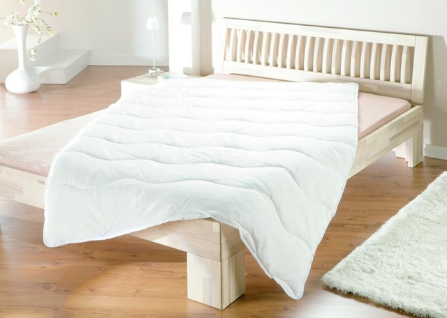 Sensation Steppbett aus Microfaser in Weiß, B/T/H: 135 x 200 cm, allergikerfreundlich und klimaregulierend - Bild 1