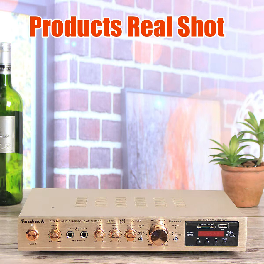 SUNBUCK AV-298BT Hi-Fi Digital Soundverstärker in Schwarz mit Bluetooth und 5-Kanal-Leistung für dein Heimkino - Bild 5