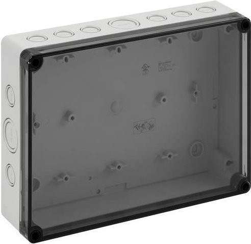 Spelsberg TK PS 2518-6f-tm Installations-Gehäuse aus Polycarbonat und Polystyrol in Lichtgrau RAL 7035, B/T/H: 25,4 x 18,0 x 6,3 cm - Bild 1