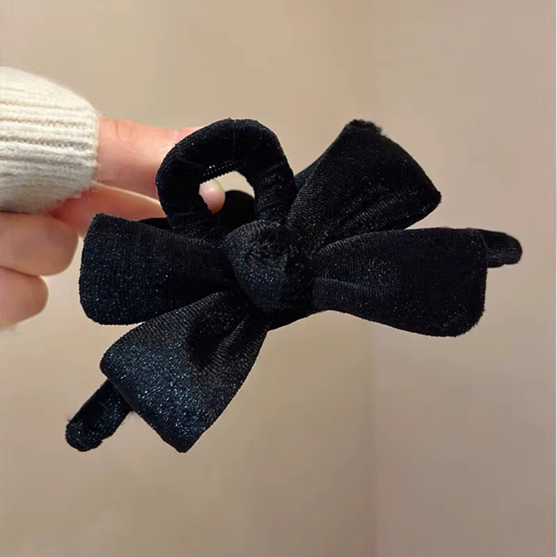 FENGCHE Haarklammer Samt-Rosen, große Haarnadel - Bild 2