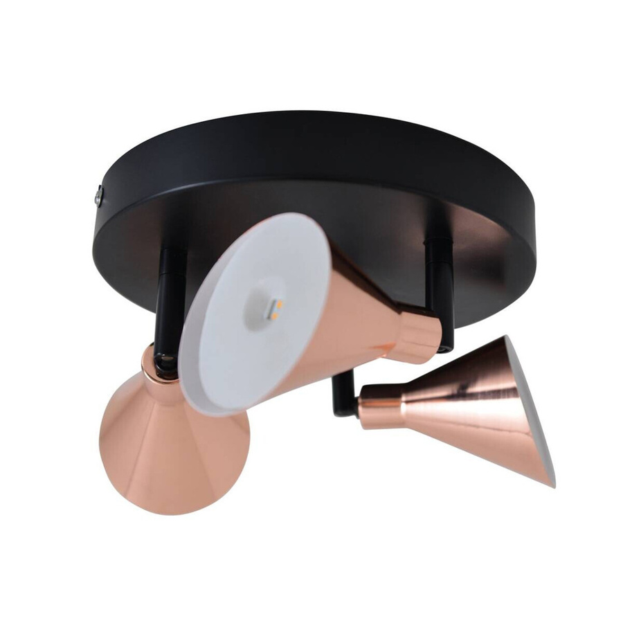 Näve Rondell LED-Spotleuchte 3er Set Kupfer Metall B/H/T: 38 x 20,3 x 38 cm - Bild 2