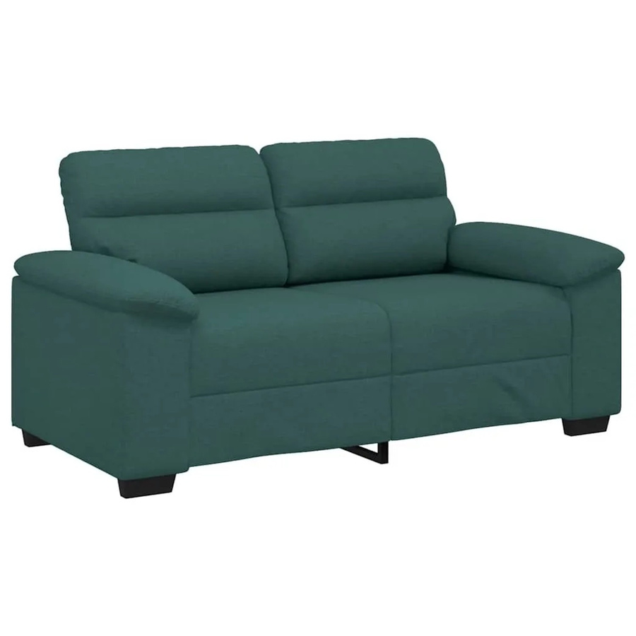 vidaXL 2-Sitzer-Sofa Modern Dunkelgrün mit Stoffbezug und Schaumstofffüllung Breite: 160 cm, Höhe: 84 cm, Tiefe: 81 cm - Bild 2
