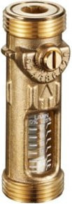 Oventrop Abgleichventil Hycoflow VTB DN 25 in Gold, Messing gebürstet, 10-40 l/m, PN 10, mit Außengewinde - Bild 1