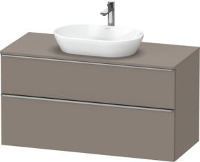 Duravit Waschtischunterschrank D-Neo in Beige Matt, Wandhängend, Breite: 120 cm, Tiefe: 55 cm, Höhe: 66,4 cm - Bild 1