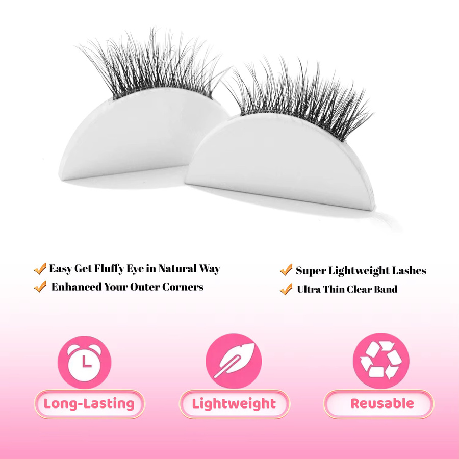 Wishy Lashes Künstliche Wimpern, Black, 15 mm, Unisex - Bild 2
