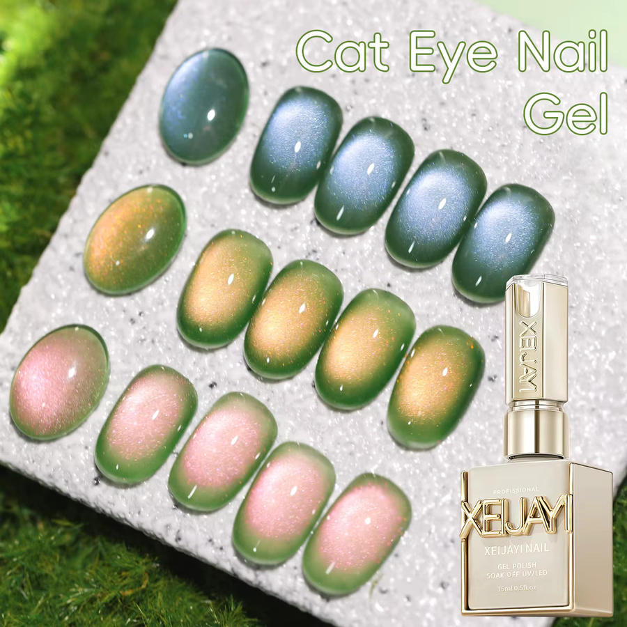 XEIJAYI Guave Cat's Eye Gel-Nagellack, Glänzend - Bild 2