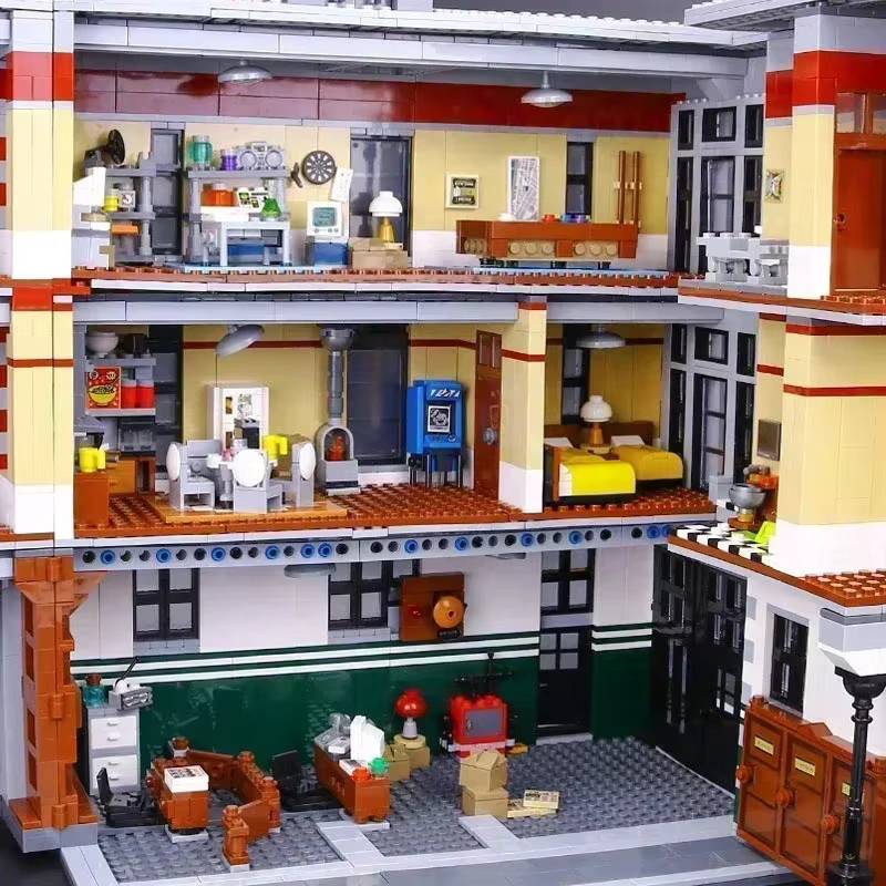 TEOK Feuerwehrstation-Modell, Baustein-Set, 4634 Teile - Bild 3