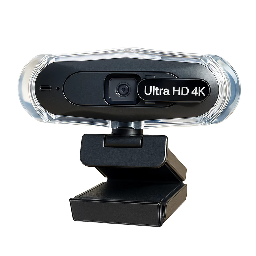 EXHQDR 4K UHD Webcam mit Autofokus, zwei Mikrofonen, RGB-Beleuchtung und Sichtschutzabdeckung in Schwarz - Bild 6