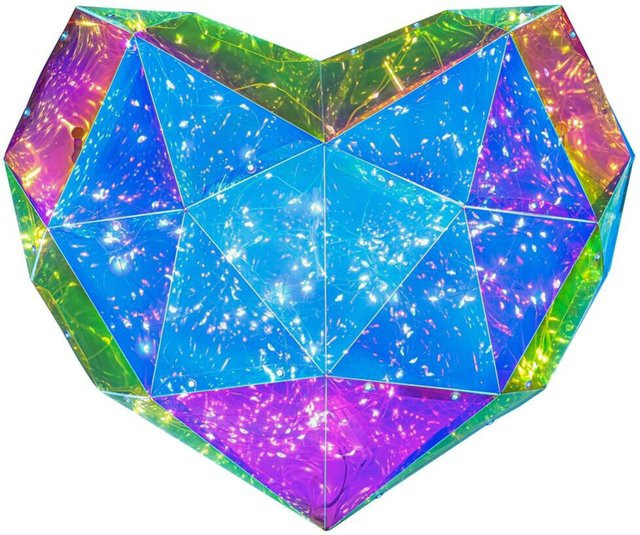 Nolo LED-Dekoleuchte Heart transparent B/H/T: 45 x 9 x 38 cm - Bild 1
