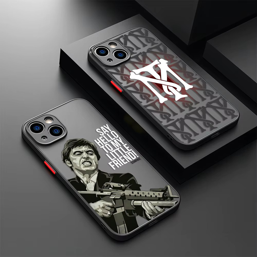 TOPTOY S-Scarface Film Handyhülle für iPhone, Transparent Matte Clear Back Cover - Bild 2