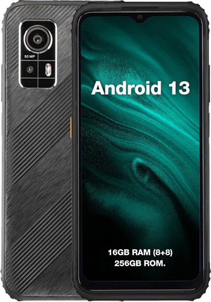 AGM H6 Outdoor Smartphone Schwarz mit 256 GB Speicher, 6,52 Zoll Display, NFC und Android - Bild 1
