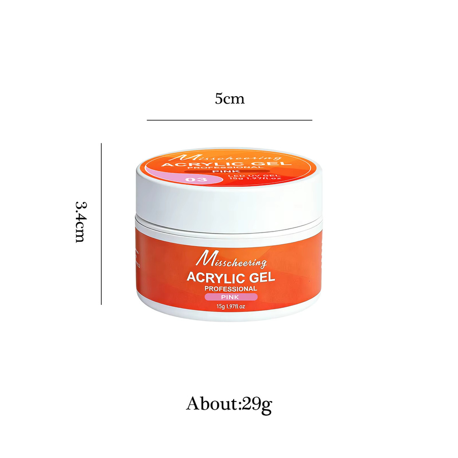 Misscheering Acrylgel 5-in-1, Weiß, 15g - Bild 2