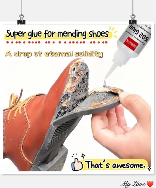 LOOLIFL Schuhreparaturkleber 502 Superkleber als wasserdichter Flüssigkleber zur Reparatur von Sohlen und Obermaterialien in Weiß - Bild 1