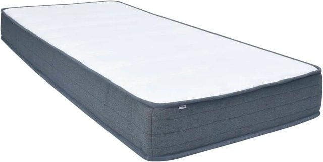 vidaXL Boxspringbett-Matratze mit Taschenfederkern in Weiß und Grau, B/T/H: 200 x 120 x 20 cm - Bild 1