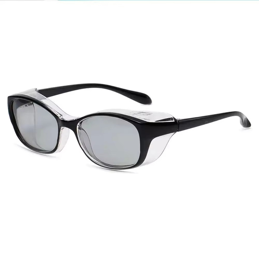 Runde Sonnenbrille, Vollrand, Kunststoff, Schwarz - Bild 1