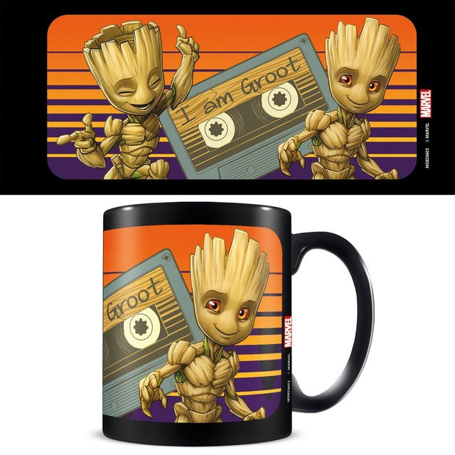 Marvel Guardians of the Galaxy Groot Sunset Tasse in Schwarz und Multicolour - Bild 1