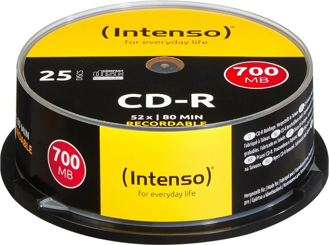 Intenso CD-R Rohlinge 700 MB, 25er Spindel - Bild 1