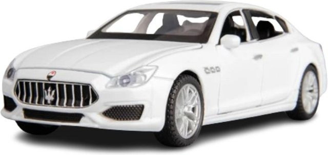 Fourall- Model Cars Maserati Quattroporte Coupé, Modellauto, 1:32, mit Licht und Ton, weiß - Bild 1