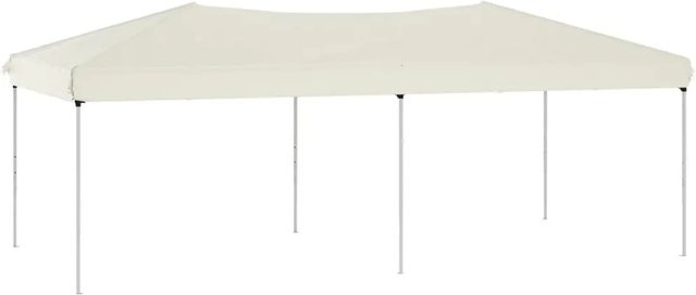 vidaXL Partyzelt faltbar Creme mit Oxford-Gewebe B/T/H: 600 x 300 x 245 cm - Bild 1