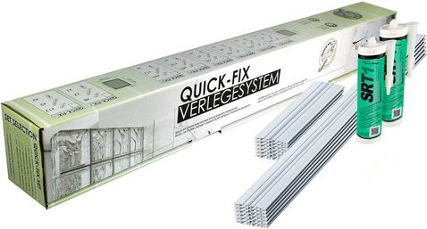 Fuchs Design Verlegesystem aus Kunststoff in Weiss, Breite: 20 cm, Länge: 97,5 cm - Bild 1