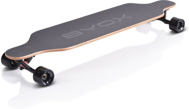 Byox Kinder Skateboard Longboard 41 Zoll schwarz - Bild 1