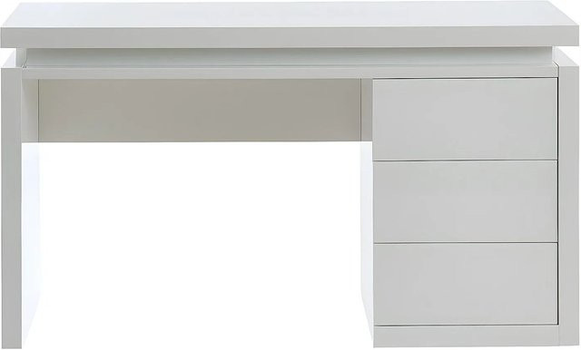 Schreibtisch Emerson von Vente-unique in Weiß, Breite: 140 cm - Bild 1
