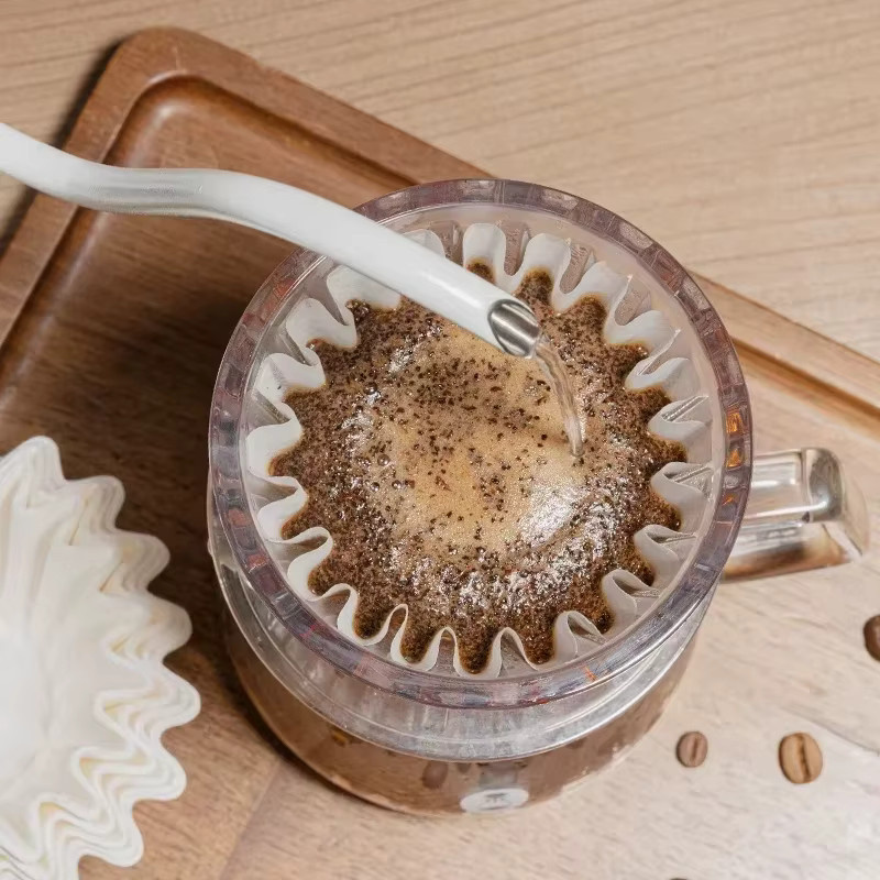 50 Stück Untior Kaffee Filterpapier aus Zellstoff in Braun für Handbrau-Methoden Origami und Kuchenschüssel Typ - Bild 3