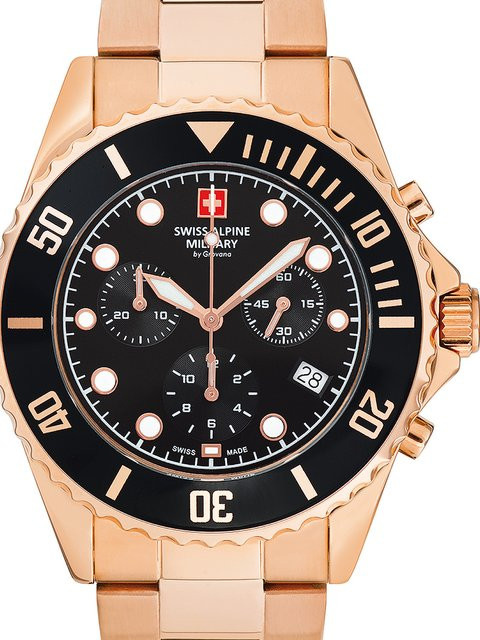 Swiss Alpine Military Chronograph, Quarz, Edelstahl, 42 mm, Herren - Bild 1