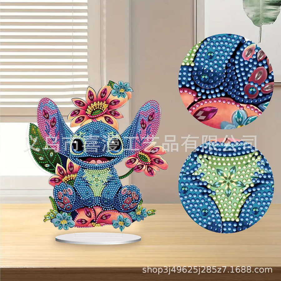 DIY Cartoon Stich Diamantmalerei unregelmäßig geformtes Kunsthandwerk Ornament zur Dekoration - Bild 4