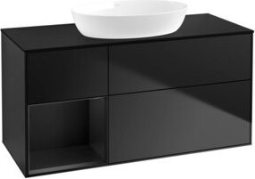 V&B Waschtischunterschrank Finion in Blau lackiert, Breite: 120 cm, Tiefe: 50,1 cm, Höhe: 50,1 cm - Bild 1