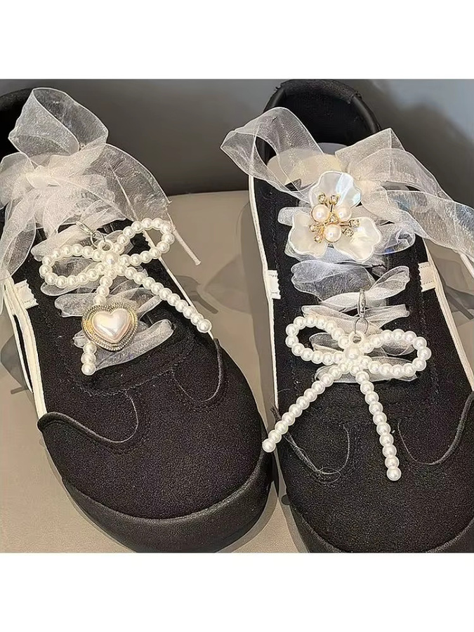 Schuh Dekorationen Charms, Perle, Schleife, Blume, Set - Bild 3