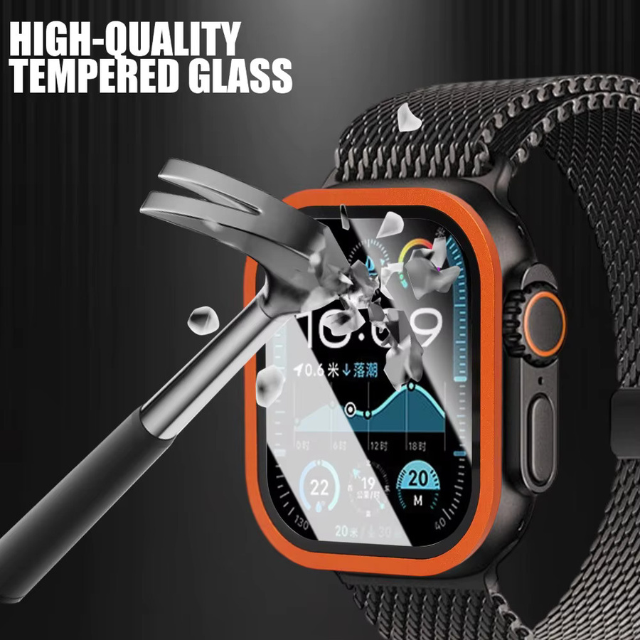 BAPPSUS Displayschutz Titanlegierung, gehärtetes Glas, Apple Watch Ultra 49 mm, Unisex - Bild 4