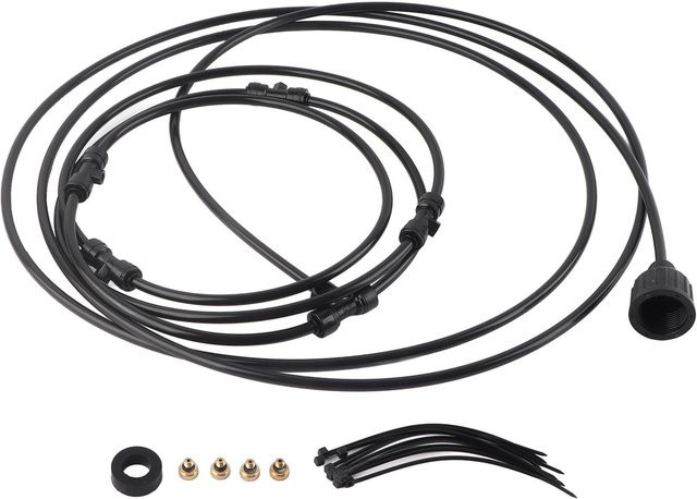 DIYelecs Niederdruck-Sprühset Sprühringventilator mit Kühlsystem aus Messing in Schwarz - Bild 1