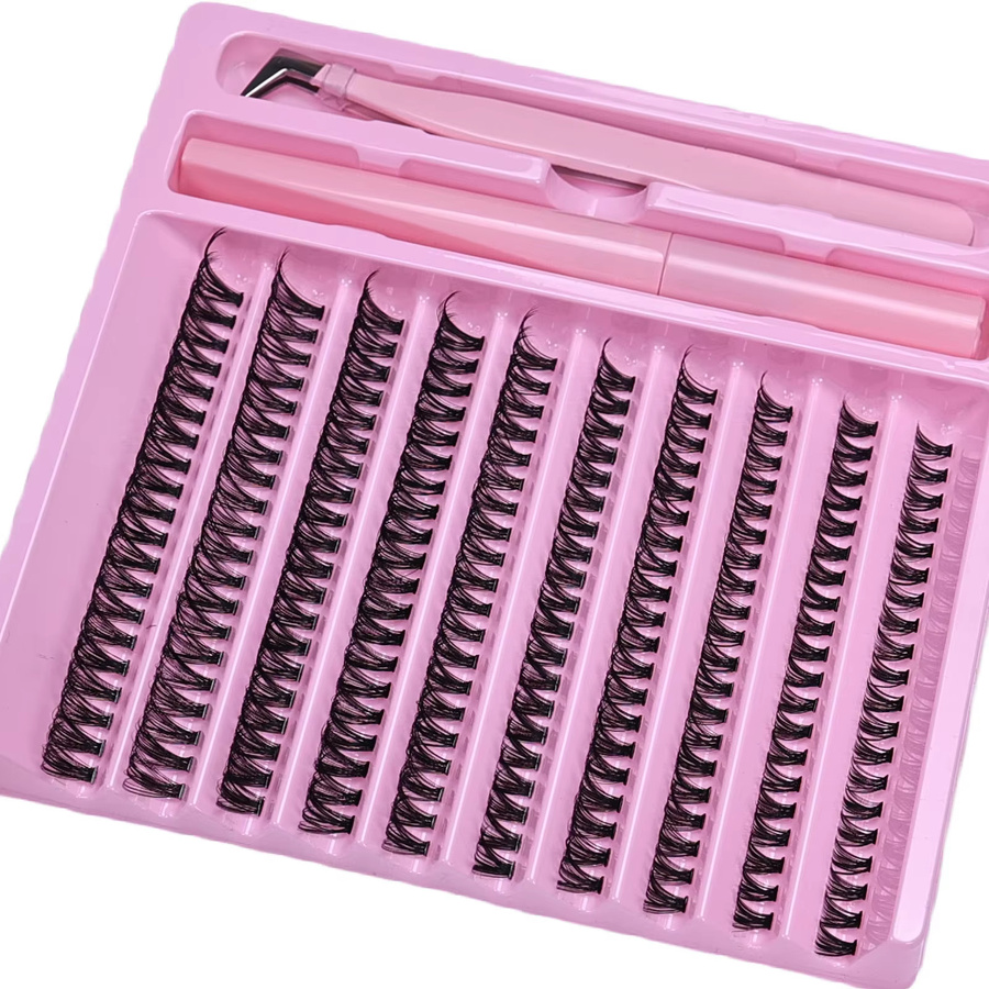 JIEFUXIN DIY Wimpernverlängerungs-Set, 200-teiliges Kit, Unisex - Bild 3