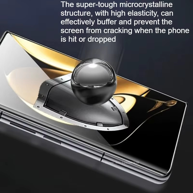 2er-Set 3D gebogenes gehärtetes Glas als Vollabdeckung Display Schutzfolie für Honor Magic V3, V2, V5 und VS3, transparent - Bild 3