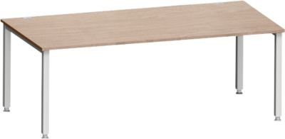 Schäfer Shop Genius Schreibtisch MODENA FLEX in Eiche-Dekor mit 4-Fuß-Quadratrohr und Breite: 180 cm - Bild 1