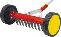 Wolf-Garten Vertikutier-Roller UR-M3 Multi-Star in Rot/Gelb mit 30 cm Arbeitsbreite