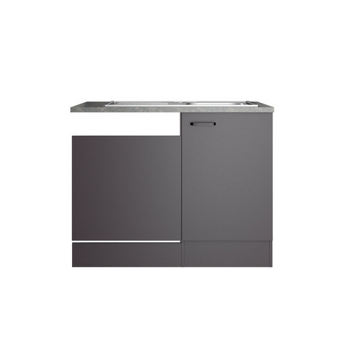 OPTIFIT Spülenunterschrank Kiel420, Anthrazit Matt, B/T/H: 110 x 60 x 88 cm - Bild 3