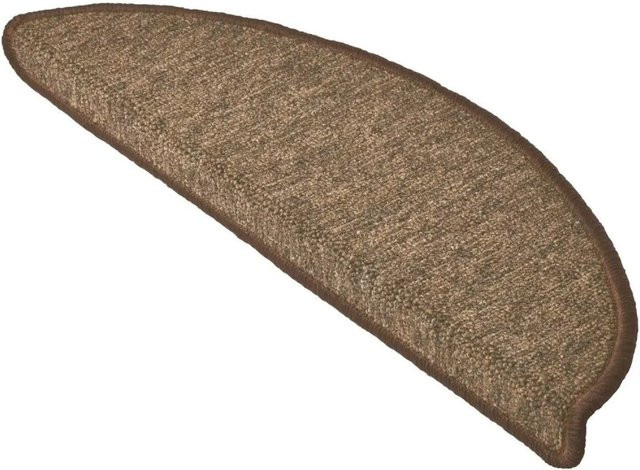 Beautissu ProStair XXL Treppenstufenmatten aus Polypropylen, 15 Stück, Braun, Halbrund, Breite: 65 cm, Tiefe: 28 cm - Bild 1