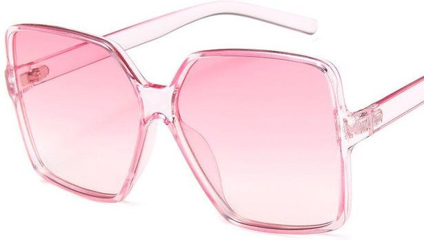 Yiran bag Sonnenbrille Damen, Vollrand, Square, Kunststoff, pink - Bild 1