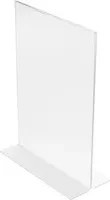 Deflecto Classic Image Tischaufsteller T-Form DIN A5, transparent - Bild 1