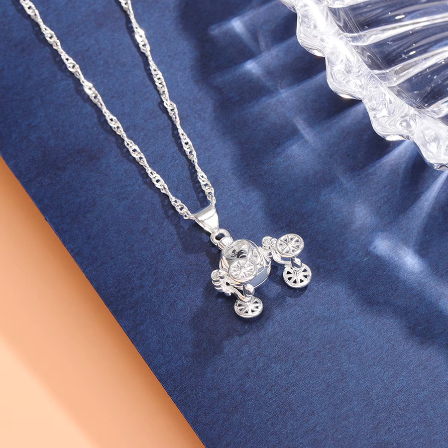 ZTRLIUA Halskette, 925 Silber, Kürbis-Autoanhänger, Unisex - Bild 3