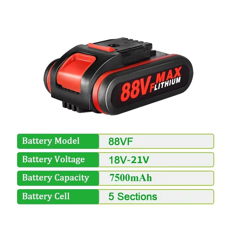 Worx wiederaufladbarer Li-Ion-Akku 7500 mAh für elektrische Sägen und kabellose Säbelsägen kompatibel mit 36 VF, 48 VF und 88 VF Modellen - Bild 3
