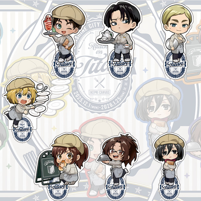 Attack on Titan, Actionfiguren, Eren Mikasa Levi Erwin Armin, 10 cm - Bild 1