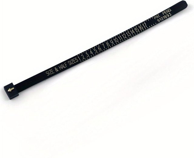 Ringgrößenmesser Werkzeug, schwarz, Unisex - Bild 1