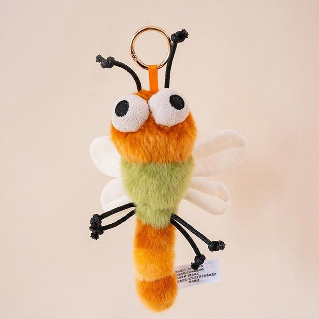 Yiran toy Sommer Insekten Plüschtier, Libelle Mücke, Plüsch Anhänger, 10-17cm - Bild 1