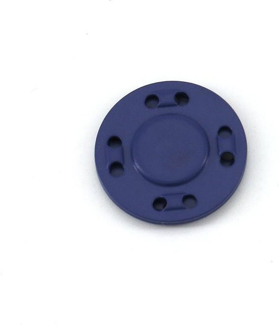 Elberta Magnetverschluss für Mantel und Jacke, 1 Paar runde Metall-Magnet-Schnallen, Farbe: Dunkelblau, Durchmesser: 12,5 mm - Bild 1